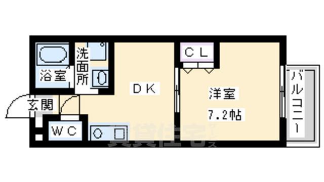 高石市東羽衣のアパートの間取り