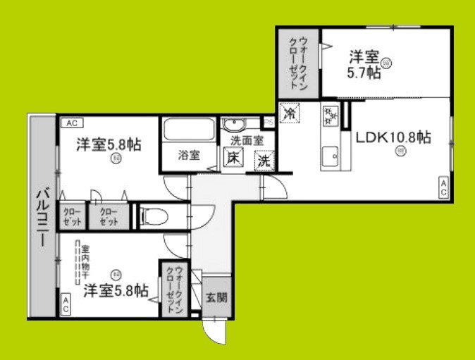 パサログランデ綾之町の間取り