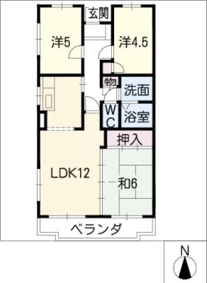 クレール桜田の間取り