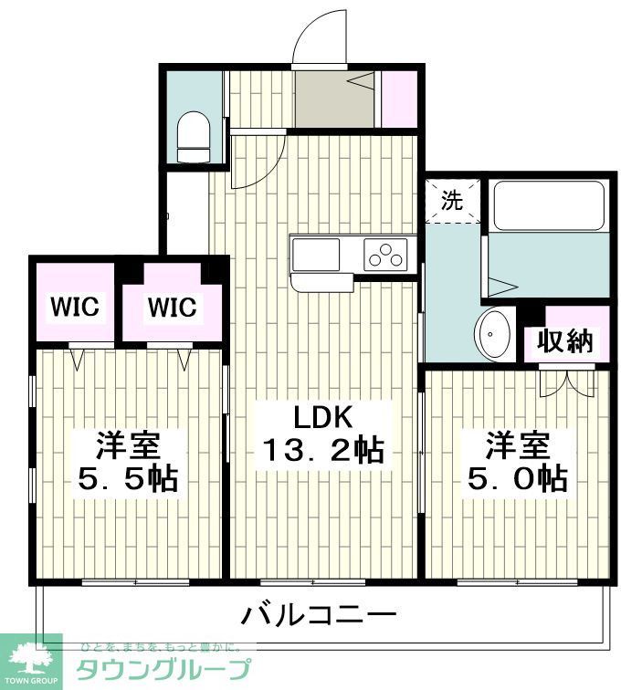 逗子市桜山のマンションの間取り