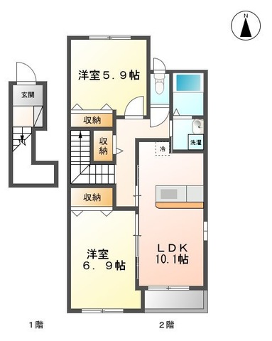 サンセットヒル東郷A棟の間取り