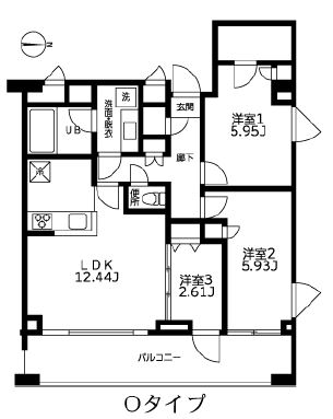 文京区関口のマンションの間取り