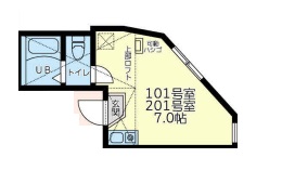 横浜市神奈川区三ツ沢下町のアパートの間取り