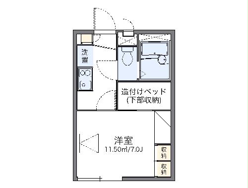 レオパレス雅の間取り