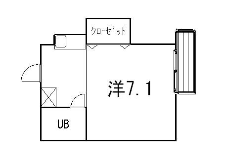 京都市北区紫野上柏野町のマンションの間取り