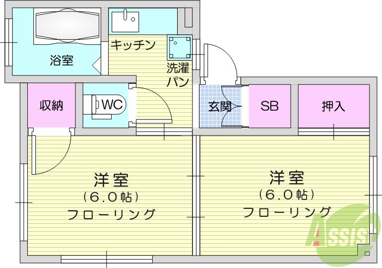 コーポりらの間取り