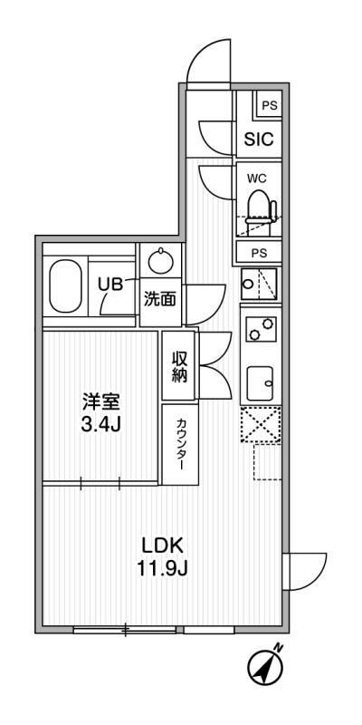 ASTILE幡ヶ谷の間取り