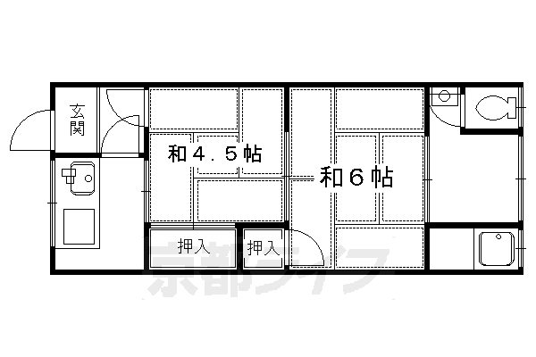 八ノ坪荘の間取り