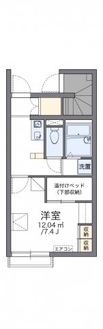 知多市八幡のアパートの間取り