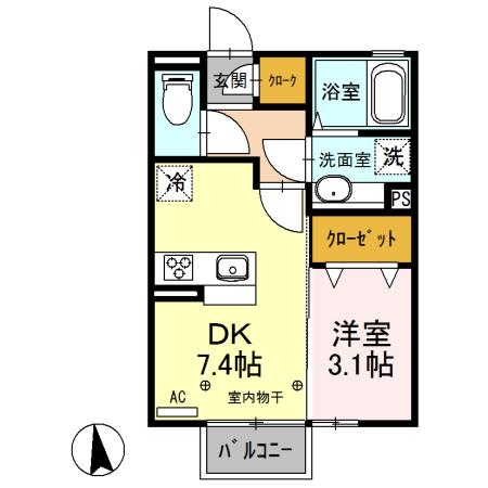 コモド　Ａ・Bの間取り