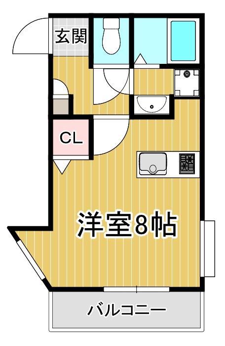 鹿児島市郡元のマンションの間取り