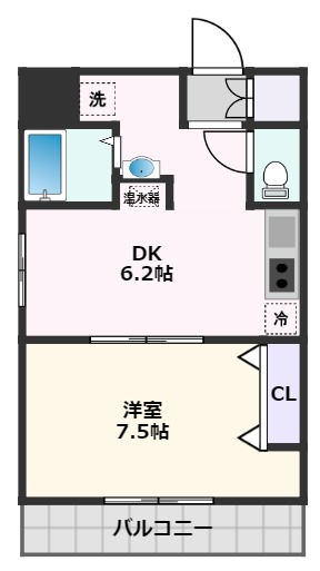 吹田市泉町のマンションの間取り