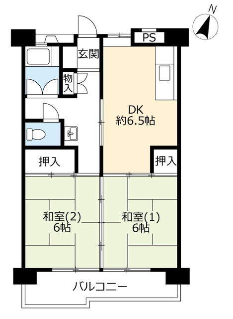 ＵＲ牧の原の間取り