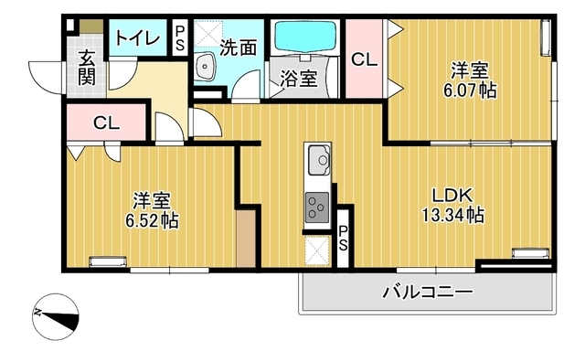 ミライエ・アーク　Ａ棟の間取り