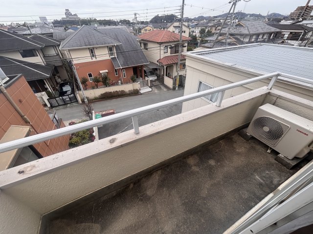 バルコニー　バルコニーからはお城が見えます