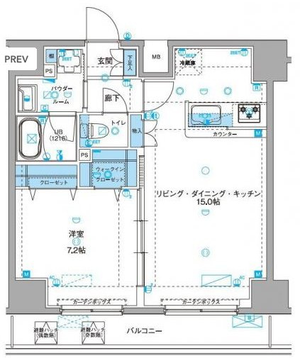 東京都台東区千束３（マンション）の賃貸物件の間取り
