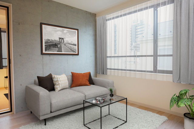 居室・リビング　こちらの家具はＣＧです。家具付きではございません。