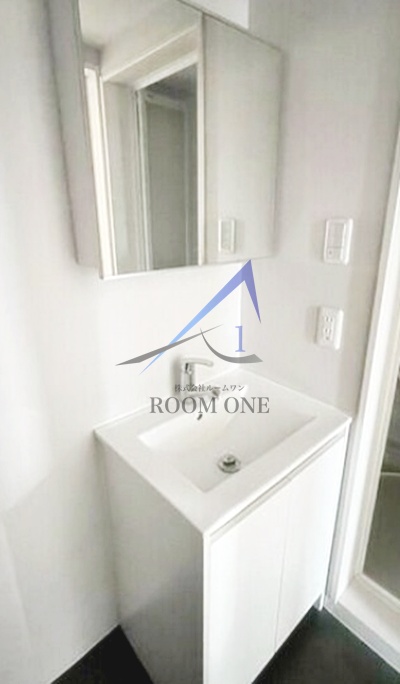 洗面設備　洗面台です。