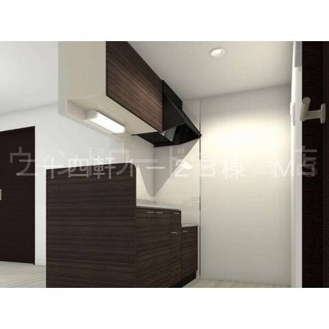 キッチン　完成予想パース