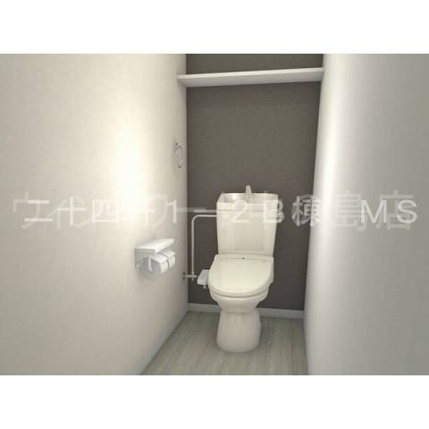 トイレ　完成予想パース