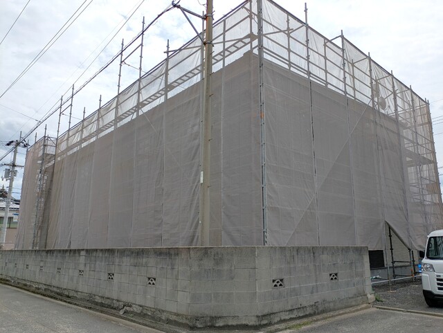 建物外観　建築中