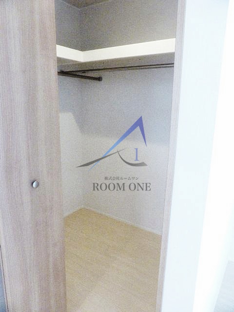 収納　ウォークインクローゼットです。