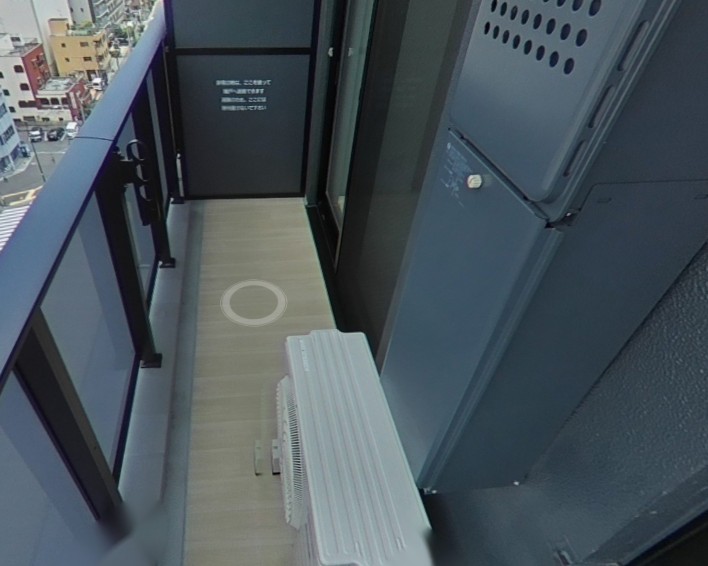 バルコニー　陽当たり良好なバルコニーです