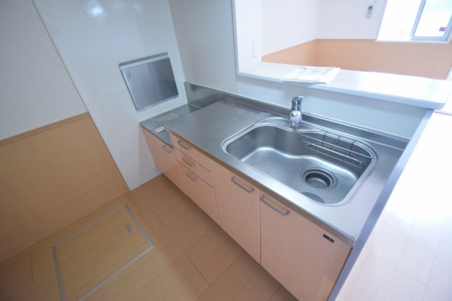 キッチン　２口ガスコンロ設置可