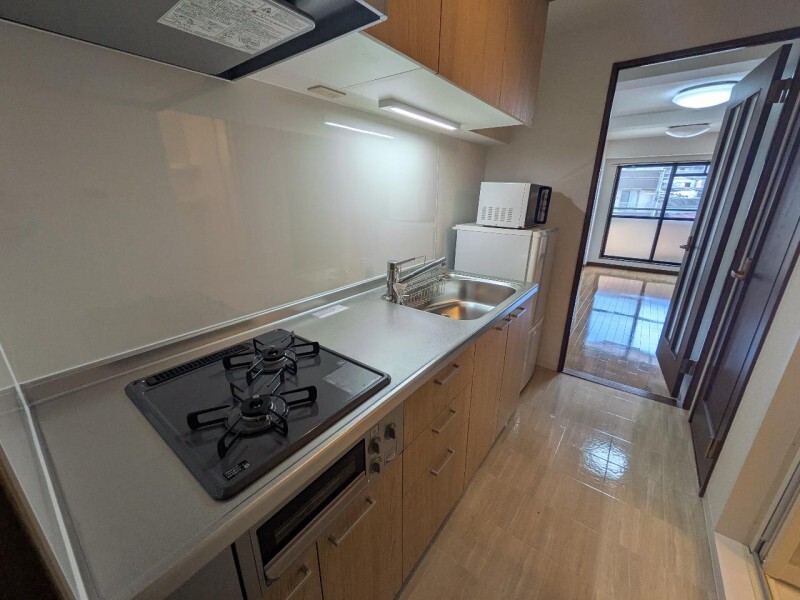 キッチン　2口ガスコンロのシステムキッチンです♪