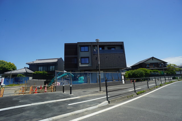 建物外観　※完成前のお写真となります。