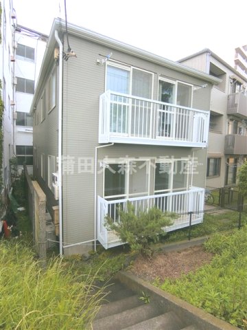 建物外観　1999年2月築　木造2階建て総戸数2戸 東京都大田区多摩川