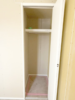 収納　建築中の写真です。