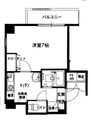 プレアデス桃谷の間取り写真