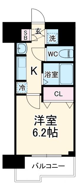 プレサンス名古屋城前ラバンカの間取り写真
