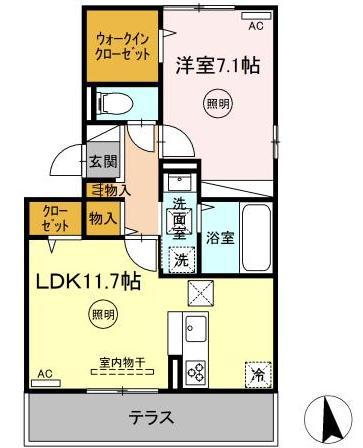 ボヌールKの間取り写真