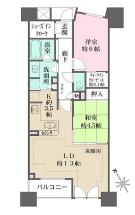 BELISTA常盤台の間取り写真