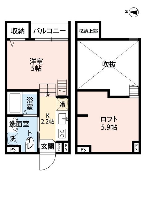 南海高野線 萩原天神駅 徒歩4分 2階建 築11年の間取り写真