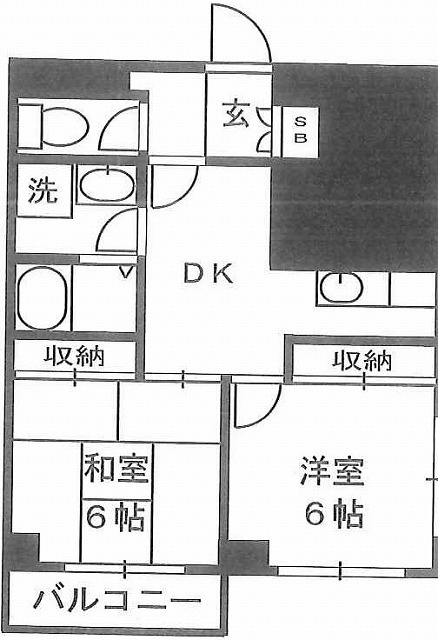 都電荒川線 小台駅 徒歩3分 5階建 築35年の間取り写真