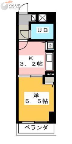 ＪＲ南武線 小田栄駅 徒歩12分 10階建 築34年の間取り写真