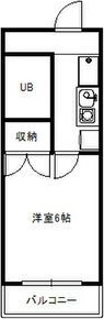 名鉄名古屋本線 二ツ杁駅 徒歩6分 5階建 築37年の間取り写真