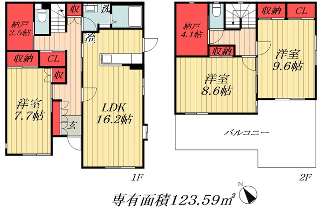 東京メトロ東西線 妙典駅 徒歩14分 2階建 築32年の間取り写真
