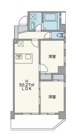 JU TOWER FRONT両国の間取り写真