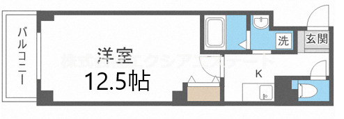 ル・クール天下茶屋北の間取り写真