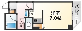 阪急京都線 相川駅 徒歩2分 4階建 築20年の間取り写真