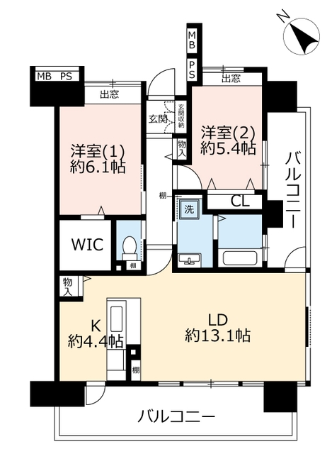 URコンフォール仏向町の間取り写真