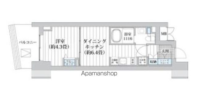 ライオンズフォーシア五反田の間取り写真