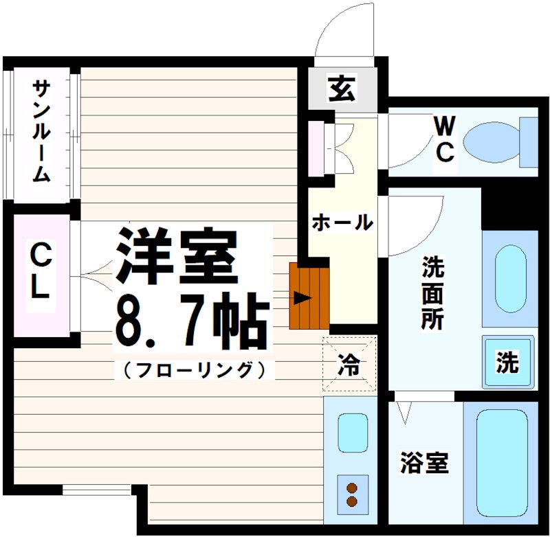京王線 上北沢駅 徒歩2分 4階建 築12年の間取り写真
