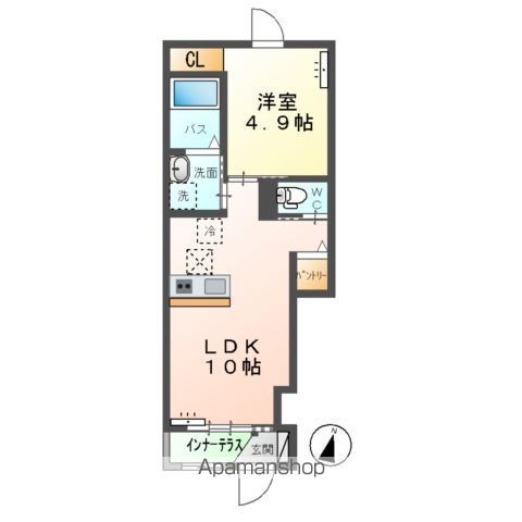 高尾崎 NEW TOWN La・Terre Hの間取り写真