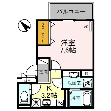 セジュールオッツ Fujinomoriの間取り写真