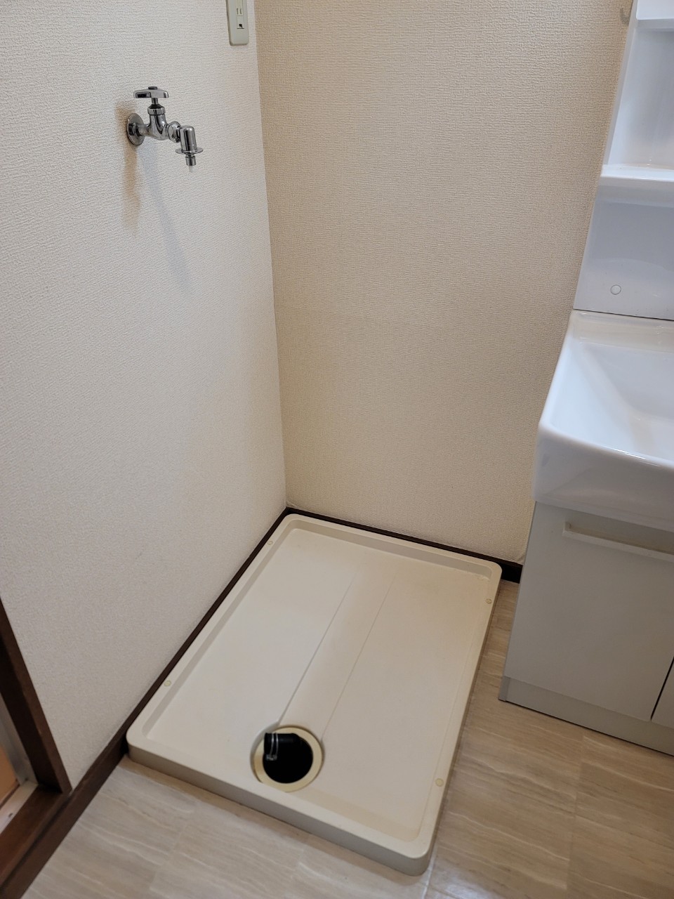 洗面設備　室内洗濯機置き場